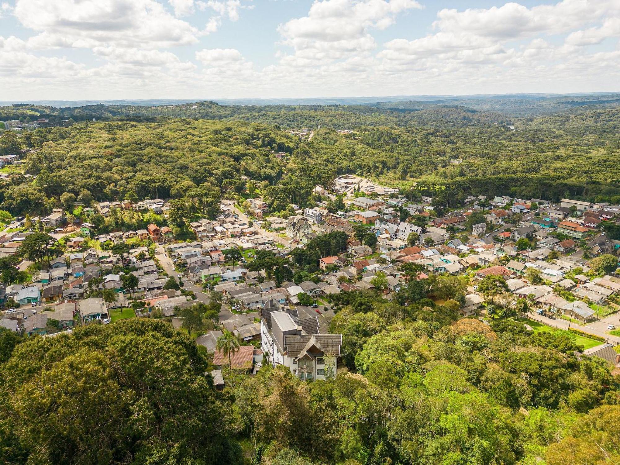 Vista 161 Apto Em Gramado Com Vista Espetacular Exteriör bild