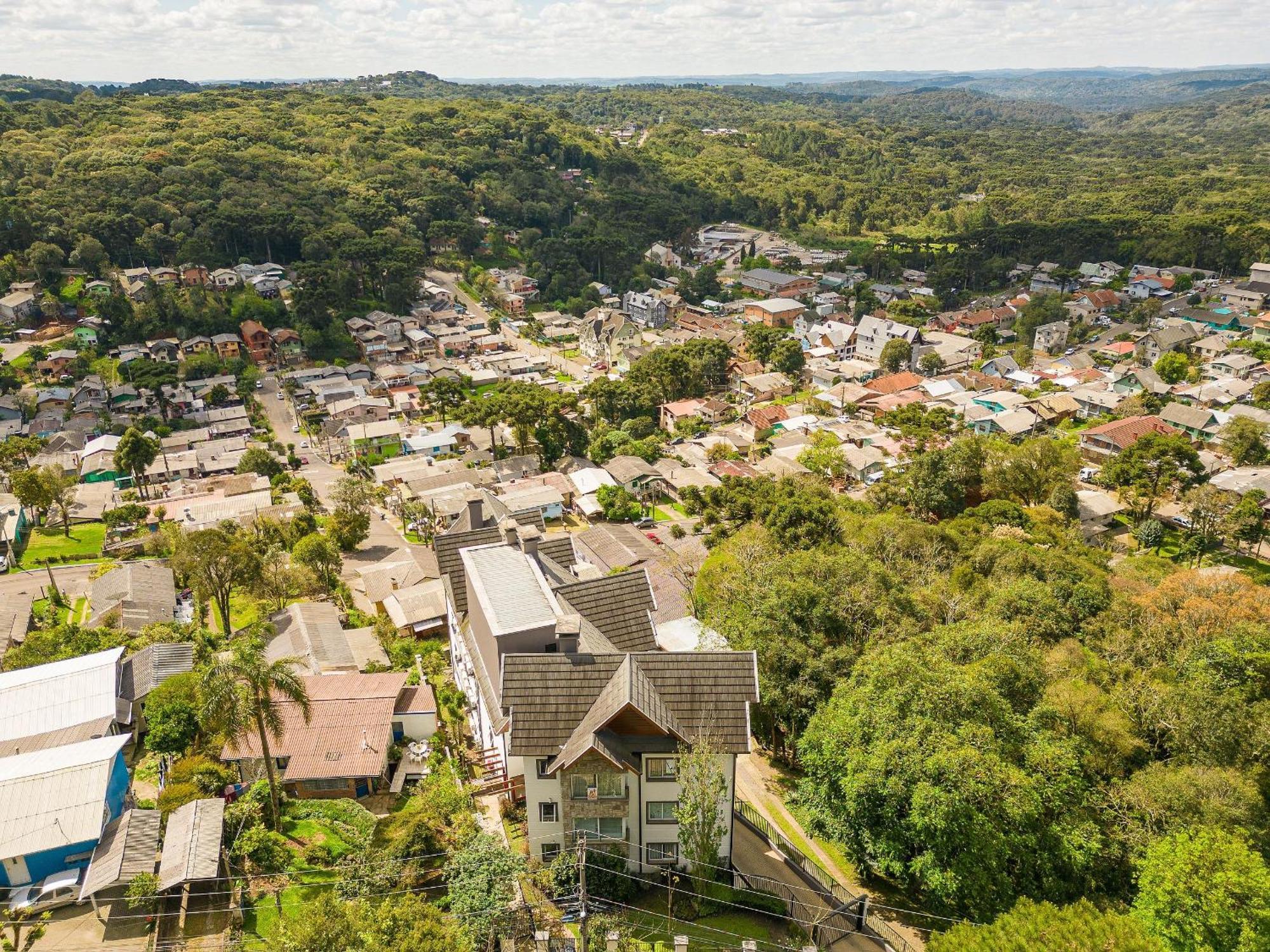 Vista 161 Apto Em Gramado Com Vista Espetacular Exteriör bild